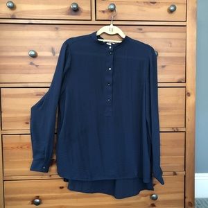 H&M navy long sleeve blouse, sz. 12